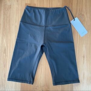 NWT Anthropologie Varley Black Workout Bike Shorts